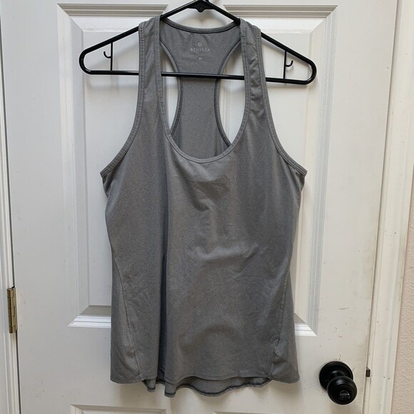 Athleta Women's Racerback Flowy Tank Top Gray Size Medium - Picture 1 of 3